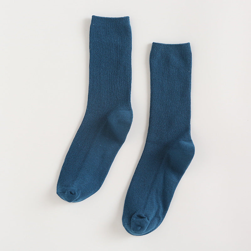 Summer Candy Color Solid Color Mid-calf Length Socks