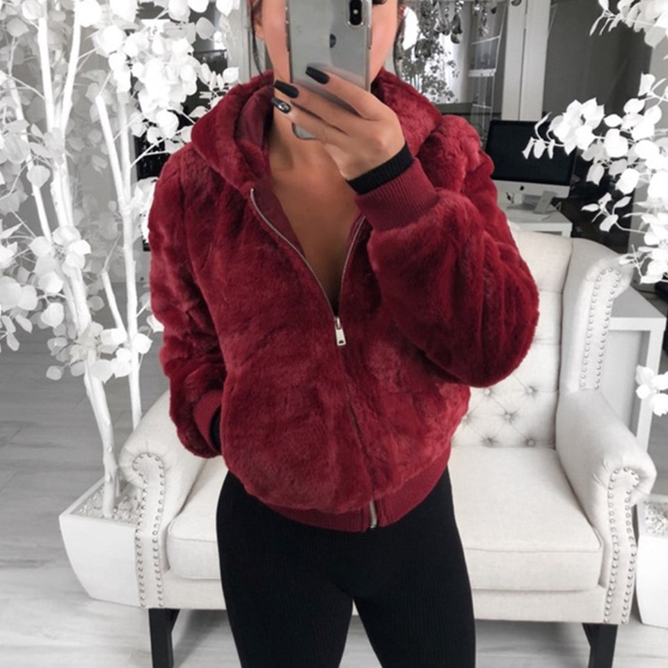 Women's Fox Fur Autumn And Winter Mink Fur Bunny Fur Coat Women