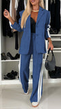 New Autumn And Winter Women's Long Sleeve Lapel Casual Suit