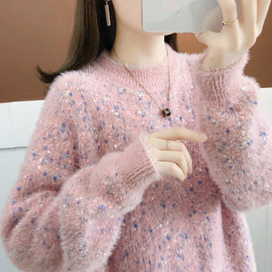 Artificial Mink Sweater Women's Autumn And Winter