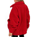 Casual Coat Female Autumn Winter New Europe And The United States Fur Wool Loose Coat