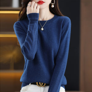 Solid Color Simple Pullover Cashmere Loose Sweater