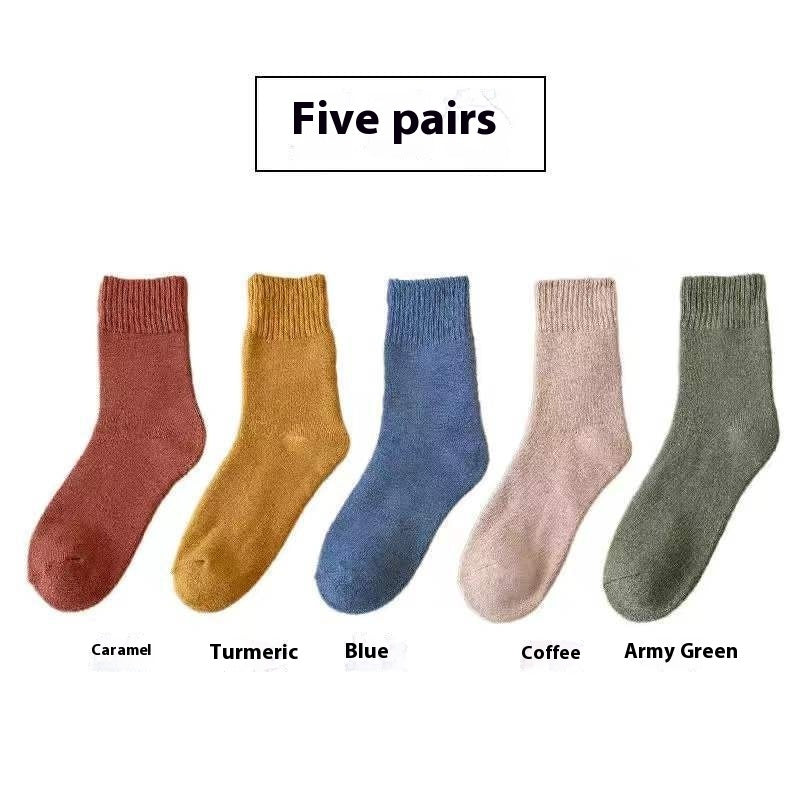 Women's Winter Mid-length Sock Thick Long