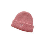 Heart Embroidery Solid Color Children Woolen Knitted Hat