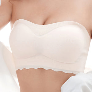 Big Chest Show Small-large Size Underwear Strapless Bra Summer