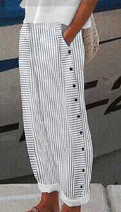 Women's Striped Casual Pants