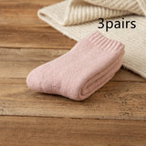 Winter Warm Padded Extra Thick Fleece Lined Fur Selvedge Female Middle Tube Socks