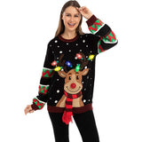 Christmas Elk Sweater Novel Christmas Atmosphere Sweater