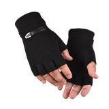 Mens Fingerless Gloves Magic Half Finger Winter Typing Touch Thermal Gloves Gift