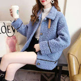 Lamb Wool Coat Women's Long Sleeve Warm