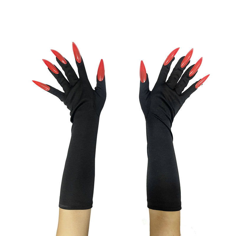 Halloween Long Nail Ghost Claw Gloves Long