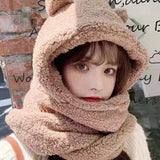 Ears Animal Hat Gloves Scarf