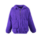 Casual Coat Female Autumn Winter New Europe And The United States Fur Wool Loose Coat