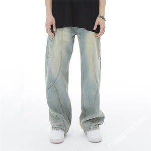 Women's Retro Straight American-style Wide-leg Jeans