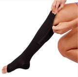 Pressure exposed toe compression socks