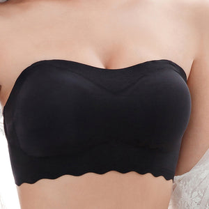 Big Chest Show Small-large Size Underwear Strapless Bra Summer