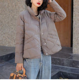 Lightweight Down Jacket Female Loose Lapel