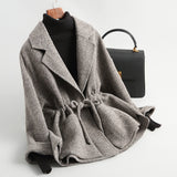 Short Woolen Coat Double-sided Wool Overcoat