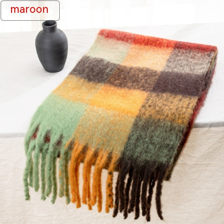 Warm Female Student Thickened Scarf