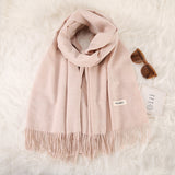 Women's Fashionable All-match Cashmere Tassel Double-sided Scarf