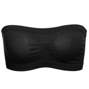 Seamless Chest-wrapped Tube Top, Anti-glare Sports Bra