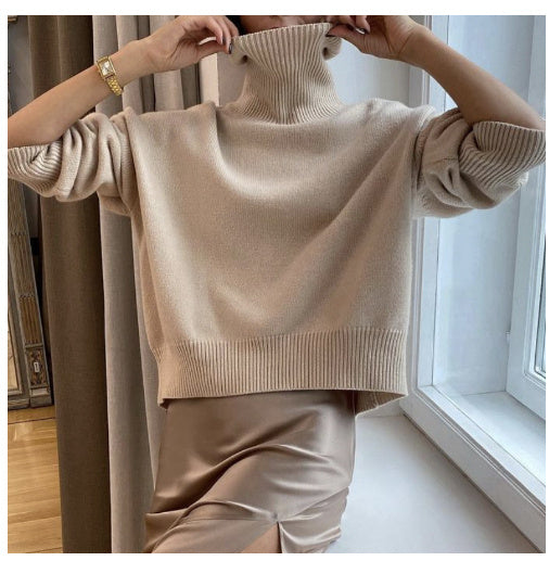 Women's Long-sleeved Pullover Solid Color Sweater