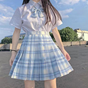 Student Jk Plaid Skirt Preppy Style Skirt