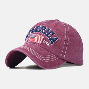 Women's Cotton Water Washed Hole Embroidered Hat