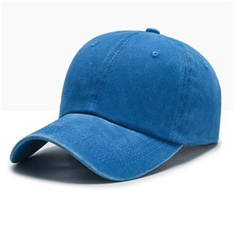 Washed Solid Color Light Board Baseball Cap For Women