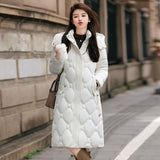 Detachable Hat Cotton-padded Coat Women's Mid-length Winter