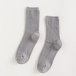 Summer Candy Color Solid Color Mid-calf Length Socks