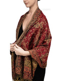 Autumn And Winter Ethnic Style Vintage Tassel Shawl Middle East Paisley Jacquard Scarf For Women