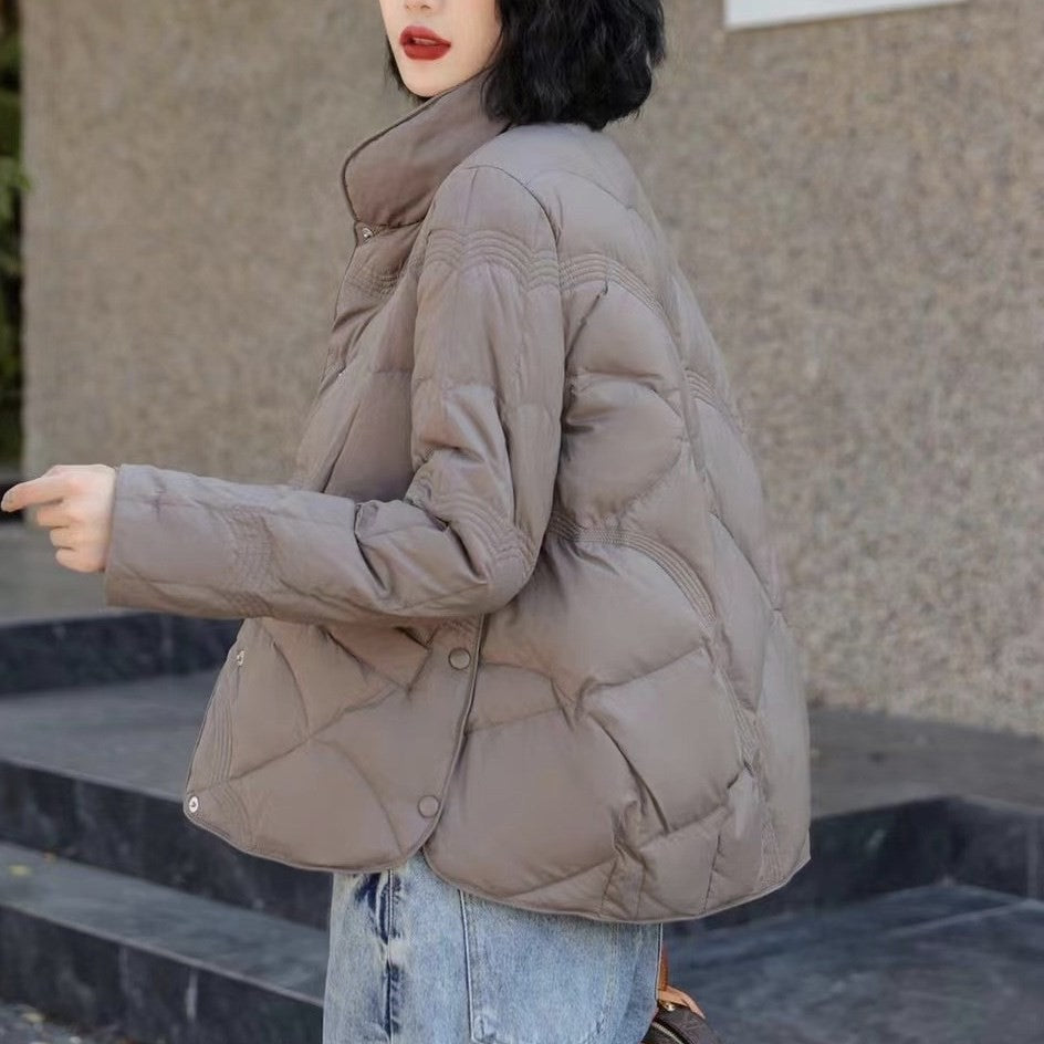 Lightweight Down Jacket Female Loose Lapel