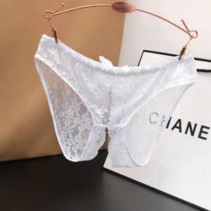 Ladies Low Waist Lace Transparent Free Panties