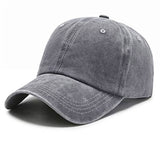 Washed Solid Color Light Board Baseball Cap For Women