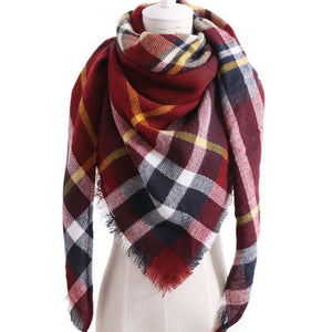 esign Women Triangles Scarf Long Scarves Shawl Autumn Winter