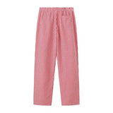 Women's Fashion Plaid Casual Pants