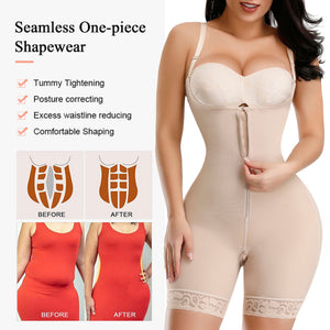 Stretch Mesh Shapewear Pants Zipper