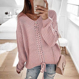 Loose knit tops for women's sweaters