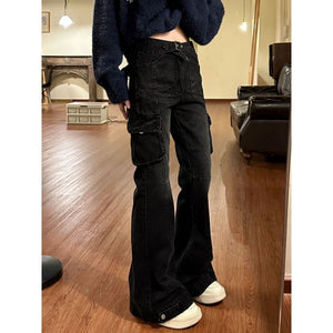 Straight Slimming High Waist Wide Leg Pants