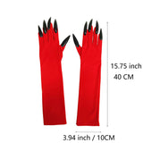 Halloween Long Nail Ghost Claw Gloves Long