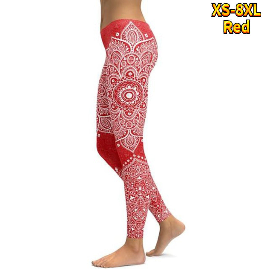 3D Printing High Waist Sexy Hip Yoga Pants