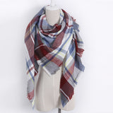 esign Women Triangles Scarf Long Scarves Shawl Autumn Winter