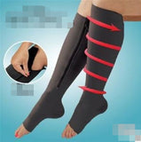 Pressure exposed toe compression socks