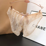 Ladies Low Waist Lace Transparent Free Panties