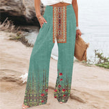 Elegant Series New Printed Loose High Waist Casual Wide Leg Pants