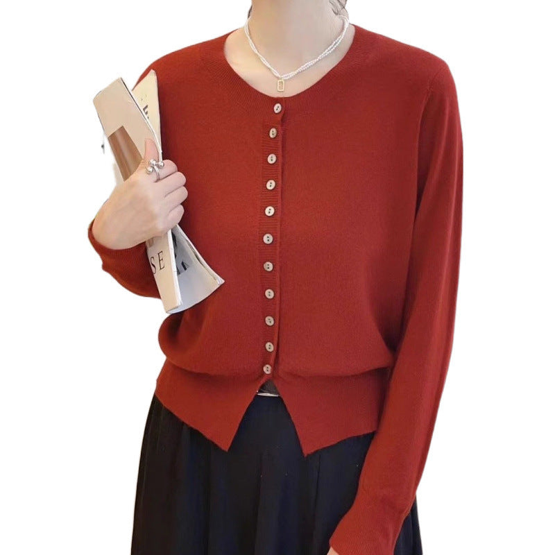 Autumn Classic Style Knitted Sweater Small Cardigan Women