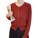 Autumn Classic Style Knitted Sweater Small Cardigan Women