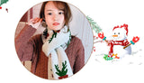 Fashionable Snowflake Decorated Knitted Woolen Warm Scarf