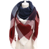 esign Women Triangles Scarf Long Scarves Shawl Autumn Winter